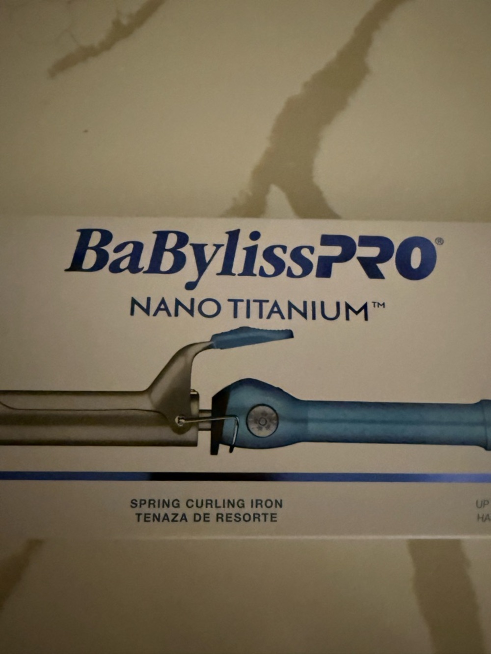 BaBylissPRO Nano Titanium Curling Iron - Blue and Silver